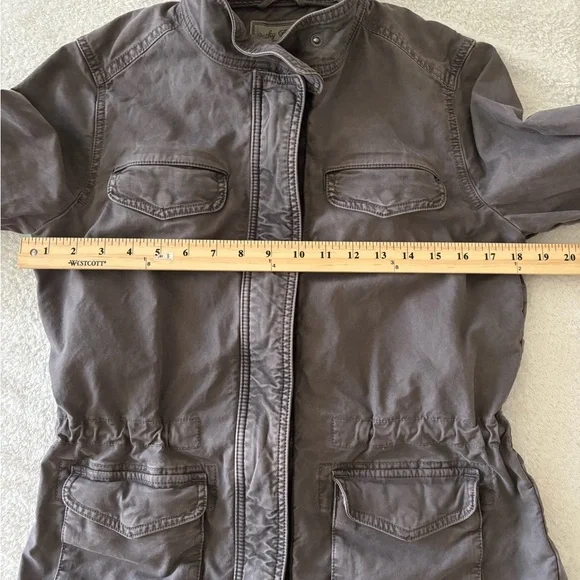 Lucky Brand Charcoal Utility Jacket Size Small - Picture 4 of 13